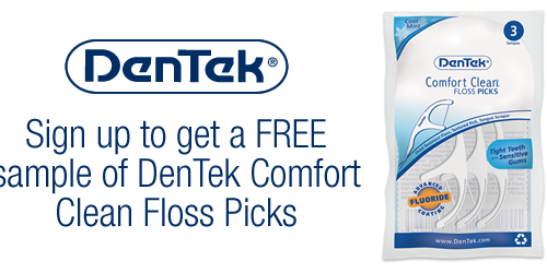 FREE DenTek Comfort Clean Floss Picks Sample