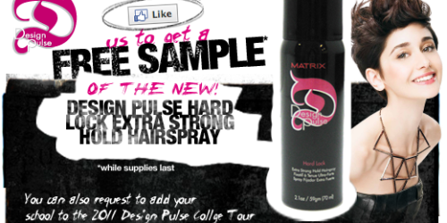 FREE MATRIX Hairspray Sample (Facebook Offer)