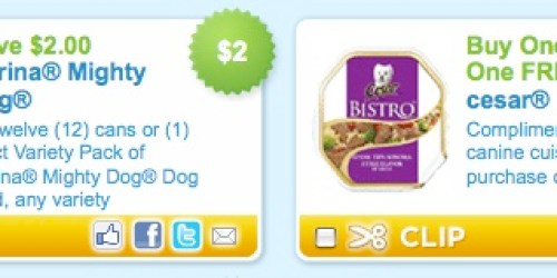 Lots of New Pet Food Coupons on Coupons.com…