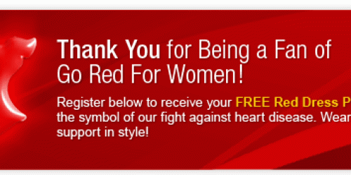 FREE Go Red for Women Dress Pin
