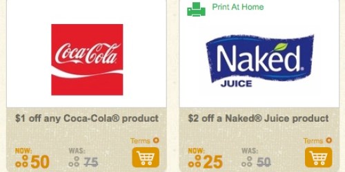 RecycleBank: $2 Naked Juice Coupon Only 25 Points AND $1 Coca-Cola Coupon Only 50 Points
