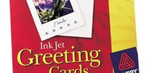 High Value $5/1 Avery Greeting Cards Coupon = $1.22 for the 25 Pack at Walmart