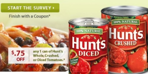 $0.75/1 Can of Hunt's Tomatoes (1st 3,000!)