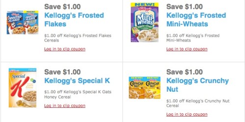 High Value $1/1 Kellogg's Cereal Coupons