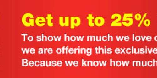 CVS: Possible 25% off Shopping Pass (Twitter)