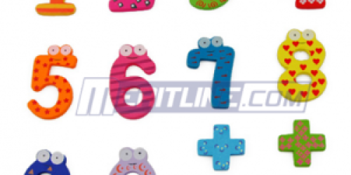 Wooden Number and Arithmetic Sign Fridge Magnets ONLY $1.49 shipped