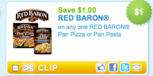 New $1/1 Red Baron Pan Pizza or Pasta Coupon + More