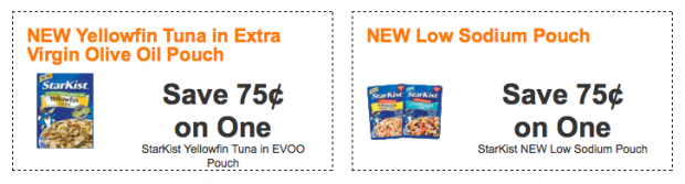 New $0.75/1 StarKist Tuna Pouch Coupons