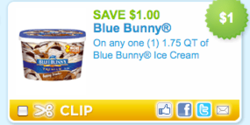 Rare $1/1 Blue Bunny Ice Cream Coupon + More