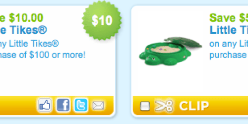 Rare $5 and $10 Little Tikes Coupons