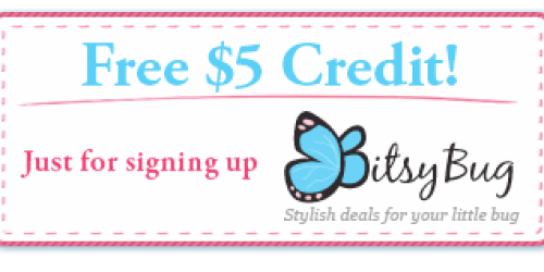 FREE $5 Credit to BitsyBug = $25 PotteryBarnKids.com Voucher for ONLY $10