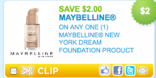 *HOT!* $2/1 Maybelline Coupon = Cheap Foundation at Rite Aid (Starting 3/13)