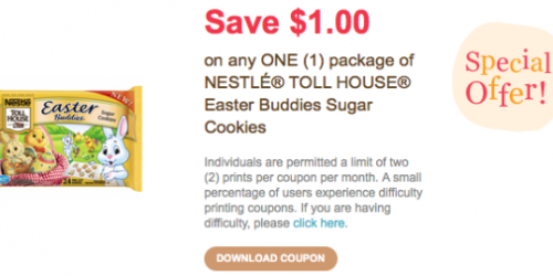 $1/1 Nestle Toll House Easter Cookie Dough Coupon