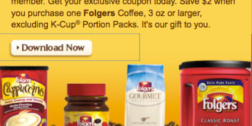 Folgers Wakin' Up Club Members: *HOT!* $2/1 Folgers Coffee Coupon