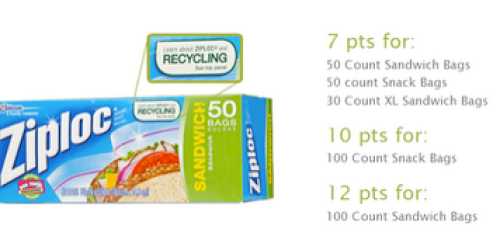 RecycleBank: Earn 7-12 Points for Each Specially Marked Box of Ziploc Bags