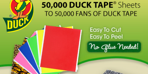 Free Zebra Duck Tape Sheets: 1st 10,000