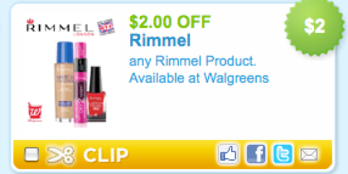 New $2/1 Rimmel Coupon = $0.24 at Target?!