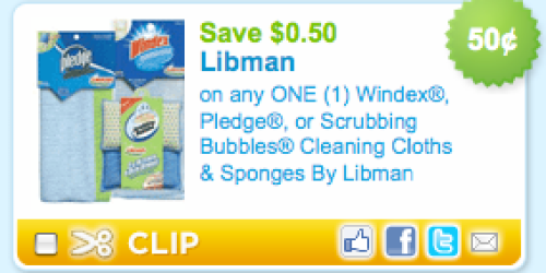 Coupons.com: Save on Libman Cleaning Cloths/Sponges & More