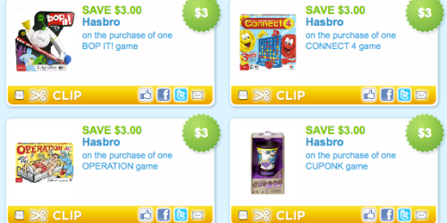 Coupons.com: *HOT!* Hasbro Game Coupons + More