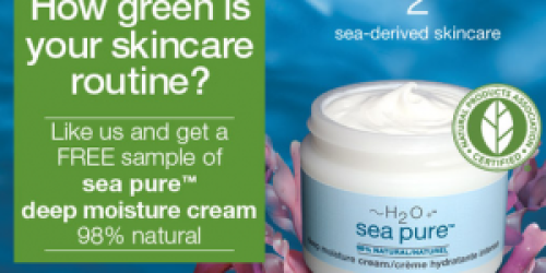FREE H2O Sea Pure Moisture Cream Sample