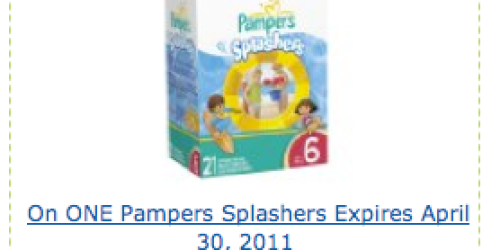 Amazon: Pampers Splashers Box only $5.84 Shipped