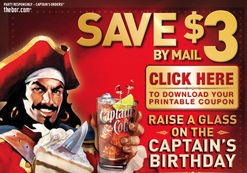 $3 Captain Morgan Rum Rebate (Facebook)