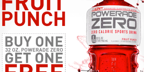 Buy 1 Get 1 Free POWERADE ZERO Coupon (New!)
