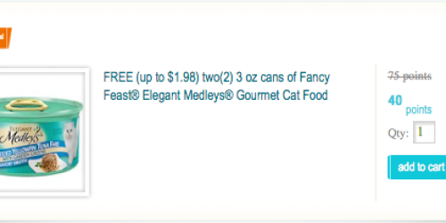 Recyclebank: 2 Free Cans of Fancy Feast 40 Points