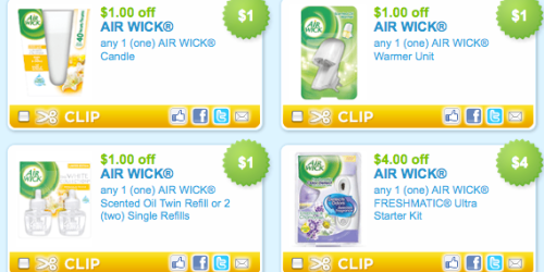 Coupons.com: 6 New Air Wick Product Coupons