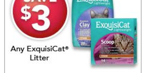 PetSmart: $3/1 ExquisiCat Litter Coupon = FREE?!