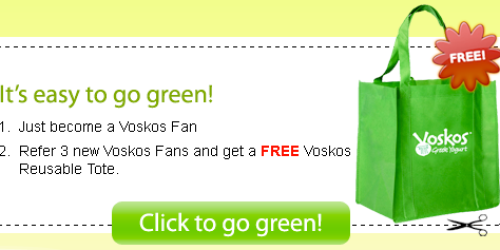 FREE Voskos Yogurt Resuable Tote (Must Refer 3 Friends on Facebook)