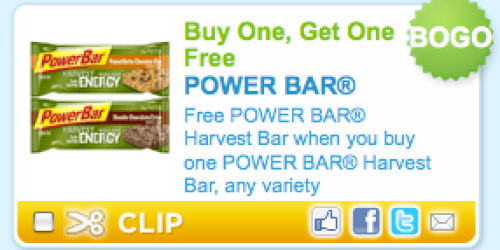 *HOT!* Buy 1 Get 1 FREE Power Bar Coupon