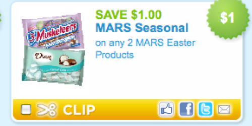 New $1/2 Mars Easter Coupon = FREE Candy