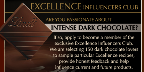 Apply for Lindt Excellence Club = Free Chocolate