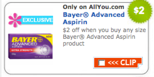$2/1 Bayer Advanced Coupon = $0.49 at Walgreens