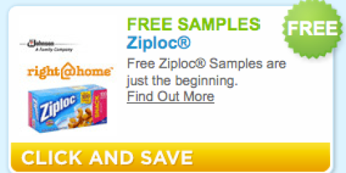 FREE Ziploc Brand Freezer Bags (1st 2,500!)