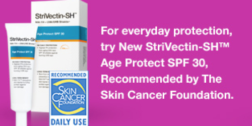 FREE UV Indicator Bracelet & packette sample of StriVectin-SHTM Age Protect SPF 30
