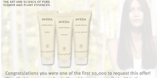 3 FREE Aveda Smooth Infusion Samples (1st 20,000!)