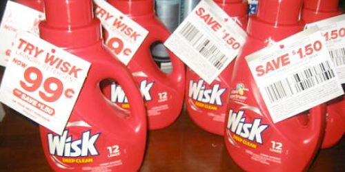 Walgreens & Walmart: Wisk Laundry Detergent (12 load) as low as $0.97?! (Great Donation Item!)