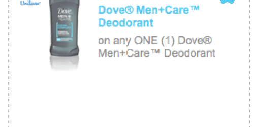 New $1/1 Dove Men+Care Deodorant Coupon = FREE at Walgreens (Starting 5/15)