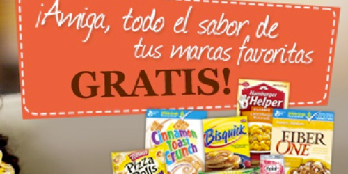 Que Rica Vida: *HOT!* FREE General Mills Food Samples (In Spanish) – Available Again!