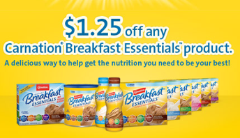 *HOT!* $1.25/1 Carnation Breakfast Essentials Coupon