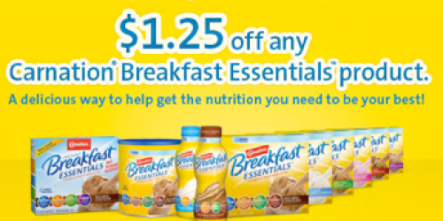 *HOT!* $1.25/1 Carnation Breakfast Essentials Coupon