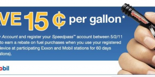 Exxon Speedpass: Save 15¢ per Gallon