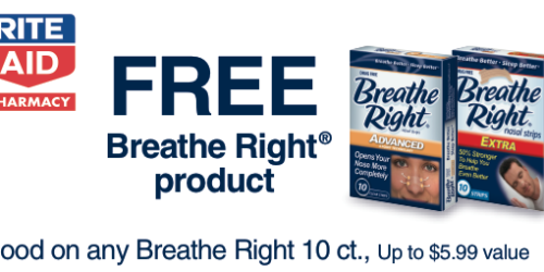 Rite Aid: FREE Breathe Right Strips ($5.99 Value)