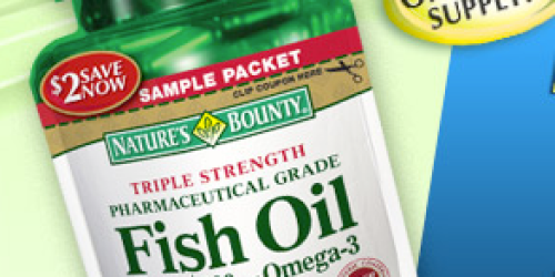 FREE Nature's Bounty Fish Oil Samples