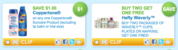 New Coppertone Suncare &amp; Waverly Product Coupons
