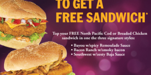 Captain D's: Free Sandwich With Purchase Coupon
