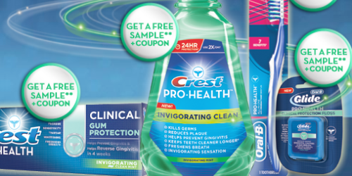 FREE Crest Pro-Health Samples + More (Available Again!)