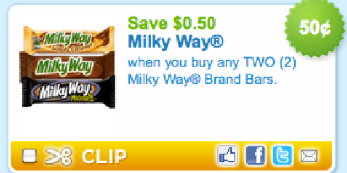 Rare $0.50/2 Milky Way Brand Bars Coupon